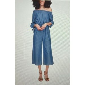 Michael Kors Blue Denim Jumpsuit